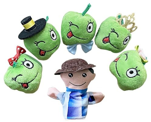 keloppasit Fingerpuppen Für Kleinkinder | 6 Stück Bauernhof Obst Plüschfiguren | Interaktive Lernspielzeuge Für Entwicklung Und Rollenspiel