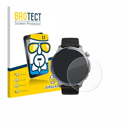 BROTECT Schutzglas für Huami Amazfit Balance 2 | Transparenter Displayschutz Made in Germany Schutzfolie Panzer Folie Glas 9H Anti-Fingerprint Einfache Montage Clear