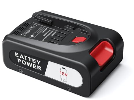Egoway Akku Kompatibel mit Bosch 18V Ersatz für Bosch PBA PSB PSR Serie, Gloria,Gardena,18V Elektrowerkzeuge – Perfekt für Haus und Garten, Kompatibel mit Akku-Staubsauger mit 4,0 Ah Kapazität