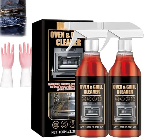 Oven Cleaner Heavy Duty, Nettoyant Four,Décapant four - Dégraisse rapidement - Nettoyant Multi-usages pour éliminer rapidement les taches,Clean Spray Cleaner for Ovens,decap four puissant (2pc)