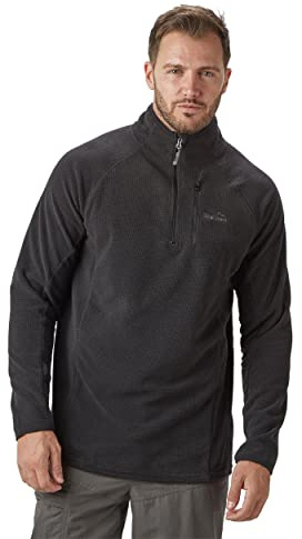 Peter Storm Men’s Grid Half-Zip Fleece with High Neck & Zipped Chest Pocket, Warm, Soft & Comfortable Midlayer Pullover, Ideal for Walking, Hiking & Outdoor Recreation