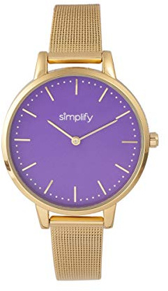 Simplify The 5800 Quartz Gold Metal Alloy Bracelet Unisex Watch SIM5804