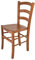 t m c s Tommychairs - Chaise Venice pour Cuisine, Bar et Salle à Manger, Robuste Structure en Bois de hêtre peindré en Couleur Cerisier et Assise en Bois