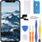 LL TRADER Display für iPhone XS LCD 5.8 Bildschirm Ersatz FHD Touchscreen 3D Touch Digitizer Rahmen Montage und Reparaturkits
