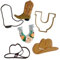 Cowboy Ausstechformen Country Western Rodeo Boot Cowboy Cowgirl Hut und rustikale Hufeisen Wild West Ausstechformen für jeden besonderen Anlass/Feier (3 Stück)