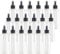 TIANZD 24 Pieces Empty 100 ml Clear PET Plastic Fine Mist Pump Spray Bottles with Black Top Portable Sprayer for Perfume Water Cosmetic Travel Containers Refillable, 2x Funnel