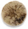 Leibersperger Felle Lammfell Sitzkissen rund Ø 40cm – Echtes Merino Lammfell – rutschfest – Gemütlich und wärmend – Optischer hingucker – Lange Haltbarkeit (Cappuccino)