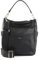 Abro Leather Dalia Hobo Bag Raquel Small S Black/Gold