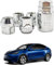 PACEWALKER Tesla Wheel Nuts - Set of 4 Chrome-Plated Autorif Anti-Theft Wheel Nuts for Tesla Model S/3/X/Y (M14 x 1.5 Thread Size)