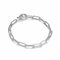 Büroklammer-Armbänder für Damen, Edelstahl, zierlich geschnitten, Büroklammer-Kette, personalisierter Stil, Zirkulation, Büroklammer, verstellbares Armband, Schmuck, Geschenke, Edelstahl, Ohne