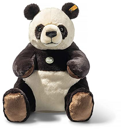 Steiff Kuscheltier Teddies for Tomorrow Pandi Großer Panda, Süßes Stofftier, Kinder, Jungen & Mädchen, Plüschtier 40 cm, Mehrfarbig, 067877