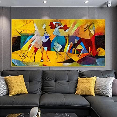 Famoso dipinto ad olio di Picasso Quadri Su Tela Grandi Dimensioni Opere d'arte HD Stampa immagini di arte della parete per soggiorno Modern Home Decor 80x160cm Senza cornice