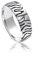 Materia Damen Ring 925 Silber Zebra Muster - Silberring antik SR-115-70
