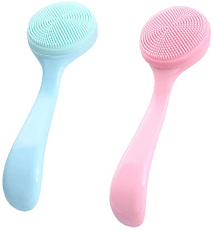 2 pezzi in silicone per la pulizia del viso spazzola per la pulizia del viso manuale in silicone spazzola per la pulizia del viso spazzola per il massaggio del viso per la cura del viso
