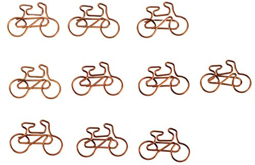 100 Stück Fahrrad-Büroklammern, Niedliche Fahrrad-Büroklammern, Schreibwarenklammern, Markierungsklammern, Lesezeichen, Markierungsklammer, Seitenmarkierung, Dokumenten-Organisierungsklammer für Büro,