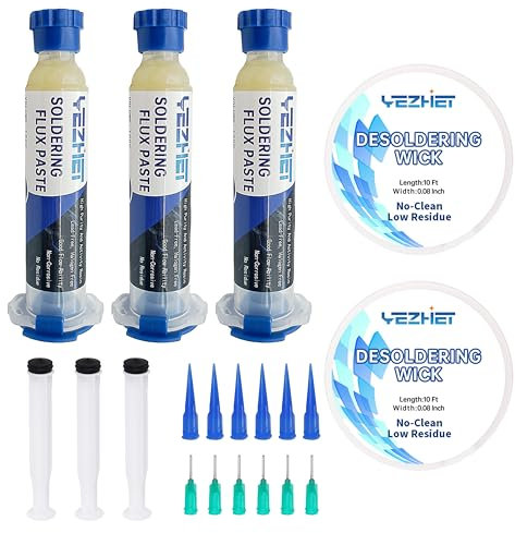 YEZHET No Clean Soldering Flux Paste(3.6OZ/Bottle), Solder Flux For Electronics Soldering, Lead-Free Rosin Soldering Flux For Circuit Boards and Copper Electrical Wire