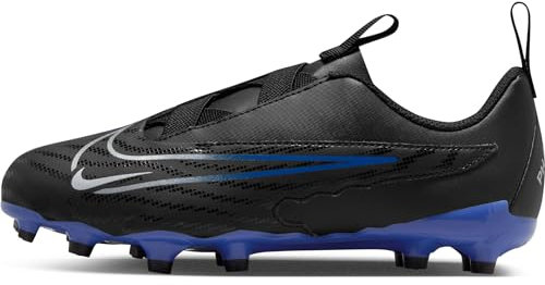 NIKE JR Phantom GX Academy FG/MG, Sneaker, Black/Chrome-Hyper Royal, 38 EU
