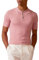 Kallspin Uomo Polo in Maglia a Manica Corta Maglie da Golf Top Estivi da Spiaggia(Rosa Medium