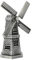 LetCart Niederländische Windmühle Statue - Holland Windmühlen Modell Europäischer Stil Retro Vintage Holland Windmühle Miniatur Kunsthandwerk Büro Zuhause Desktop Dekoration (klein, Grau)