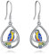 ONEFINITY Papageien Ohrringe, baumelnd, 925er-Sterlingsilber, Papageien-Vogel-Tropfen-Ohrringe, Weihnachtsschmuck für Frauen und Mädchen, Geschenke für Vogelliebhaber
