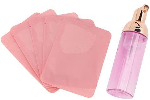 KAKAKE Wimpernverlängerungs-Shampoo, 60 ml, leere Flasche, Wimpernreiniger-Konzentrat, entfernt Kosmetikrückstände für Schönheitssalons(Rote Flasche)