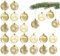 com-four® 24x Christbaumkugel - Weihnachtsbaumkugeln aus Kunststoff für Weihnachten - Baumschmuck für den Christbaum - Christbaumschmuck - Kunststoffkugeln