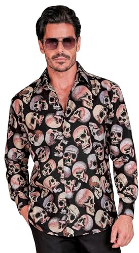 W WIDMANN MILANO Party Fashion - Halloween Hemd Herren | Langarm, Herrenhemd als Verkleidung für Halloween, Horror-Events, Karneval, Mottoparty