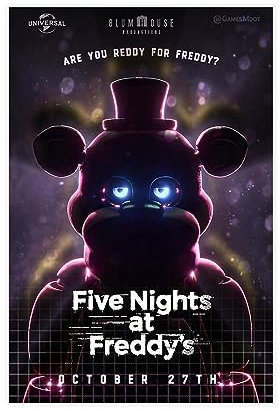 ETOMEY Filmposter, Five Nights At Freddy's 2023, Wandkunstdruck, 30 x 45 cm, ungerahmt, Leinwand, für Wohnzimmer, Schlafzimmer, Dekoration
