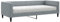 Hommdiy Tagesbett mit Matratze Bettsofa Sofa Bett Sofabett Schlafsofa Bettgestell Hellgrau 90x200 cm Stoff