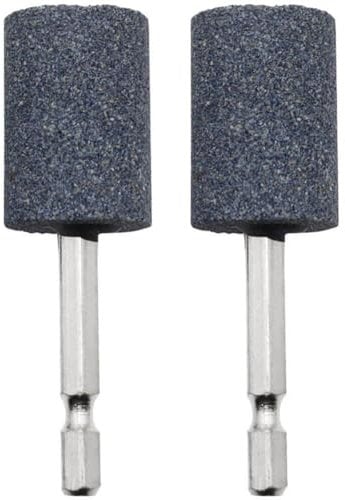 Hexagonal Shank Abrasive Mounted Stone 2 Pcs Grinding Wheel Head Mounted Points Abrasive Stone Grinding Wheel Bits for Rotary Tool