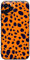 Berkin Arts Compatible with iPhone 14 Pro Max Case Silicone Cover Leopard Print Orange Modern Artistic Trendy Design