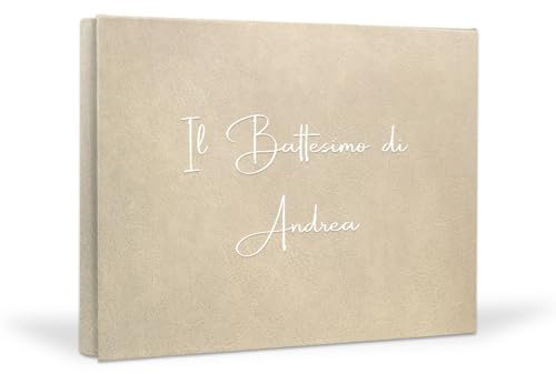 PHOTOCITY Fotoalbum zum Selbstgestalten, für Fotos im Format 10x13-60 Seiten - Größe 30x25 cm - Geschenk zur Hochzeit zum Hochzeitstag - Ehepaar (Ecocover nature, 30x25 60 pagine)