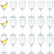 Limoncello Glasses Shot Glasses with Stem (18, 3.0oz/90ml)