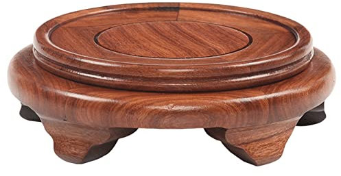 LICONG-2020 Bonsaibasis 13,5-26 cm Vase Basis Buddha Weihrauch Blumentopf Holz Teekanne Basis Blume Vase Display Stand Tablett Lagerung Halter Blumentopfboden(E)