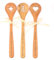 Dekolando Kochlöffel Set 3 Stück Holzlöffel Holzkochlöffel Kirschholz - personalisiert mit Gravur - Made in Germany - Holz Set Kochbesteck Holzbesteck