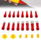 Calfeutrage Buse Applicateur Réutilisable, 2024 Neu Trousse à outils universelle de buse en caoutchouc intégrée (22PCS (6 accessoires))