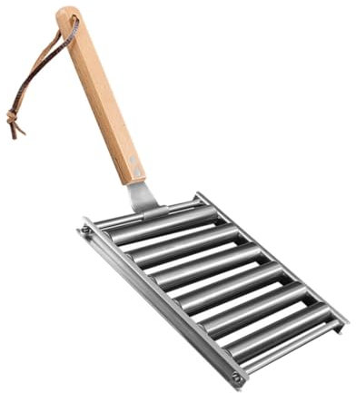 Hoement Edelstahl Wurstrolle Für Grill Lagerfeuergrills Grillroste Edelstahl-grillrost Rollrost Für Draußen Gartengrillrost Camping-grill-rollrost Campingzubehör