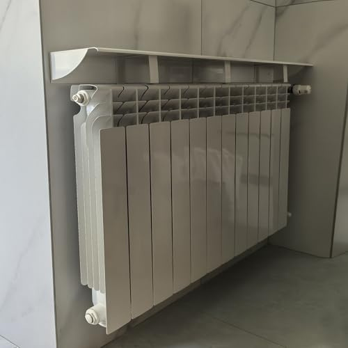 FSPHDX Radiator Shelf 40 60 80 100 120 140 160 180 200 220 CM Radiator Shelf Dustproof, Universal Radiator Top Cover for Commercial Spaces/Schools/Hospitals, Protect Walls Heater Shelf(40cmx14.5cm)