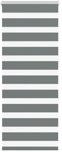 vidaXL Doppelrollo Dunkelgrau 55x150 cm Stoffbreite 50,9 cm Polyester