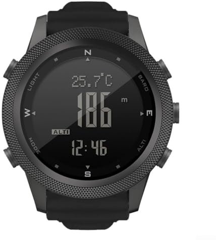 SPORTARC Taktische Herren-Sportuhr von North Edge AP46 mit Metallkonstruktion und multifunktionalen Funktionen, Wie abgebildet, Ap46 Black nylon, Armband