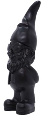 meindekoartikel Cooler Zwerg mit Sonnenbrille - Gartenzwerg Deko-Figur - H18cm SCHWARZ