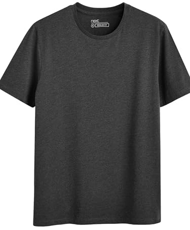 NEXT Slim Fit Rundhals-T-Shirt Grau/Charcoal Marl L