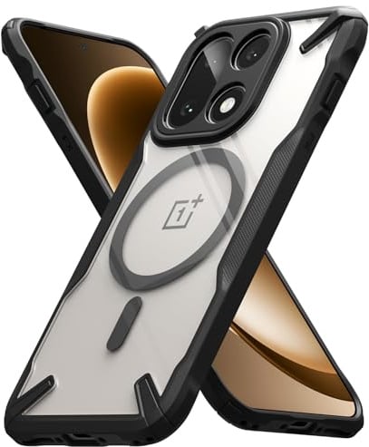 Ringke Fusion-X Magnetic für OnePlus 15 Hülle, [Kompatibel mit MagSafe] Stoßfest Kratzfest Vergilbungsfrei Robust Bumper mit Ausschnitten für Magnetisches Ladegerät/Zubehör - Black