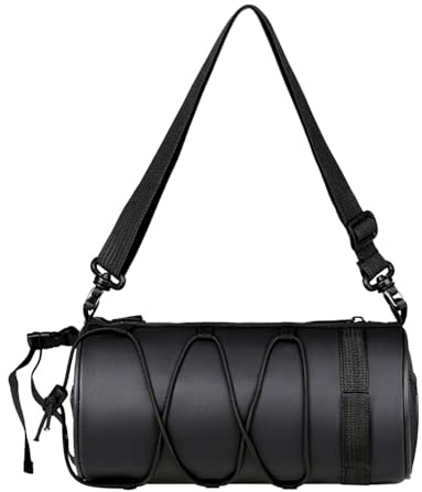 TONGIHS 1 Stück Vordertasche Fahrradtasche, für MTB, Rennrad, Schwarz | 900D UP&Nylon,21,5×10,5cm,Gut verschließbar,Wasserdicht,Strapazierfähig,Flexibel verstellbar,für Handy,Reisepass,Bargeld