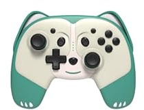 Born To Vape presente Switch - Manette Animal Sans Fil Pandy taille enfant avec palettes et LED - Verte et son sticker BTV exclusif collectionnable
