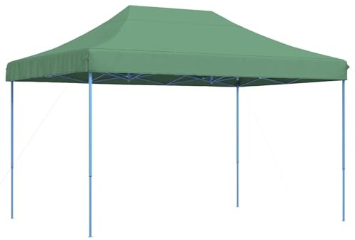 vidaXL Party-Zelt Grün 279 x 410 x 315 cm Oxford-Stoff, Garten und Terrasse, Veranstaltungszelt, tragbares Outdoor-Vordach, UV-beständiges Zelt, schneller Aufbau, windresistentes Zelt