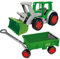 Wader XXL Gigant Traktor g Frontlader incl Anhänger Handwagen Trekker mit Hänger