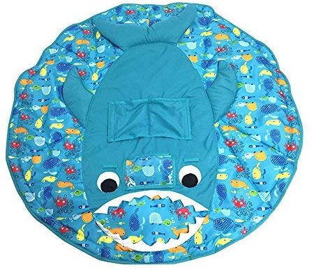 Enjoyall Kissen für Einkaufswagen, Warenkorb Hochstuhl Cover Full Safety Geschirr Schutz Kissen Universal Fit klappbar und Waschbar für Baby Kleinkinder Kinder