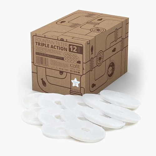 Catit Triple Action Pack de 12 Filtres pour Fontaine à fleur pour Chat