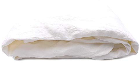 JOWOLLINA Laken Bettlaken Überwurf 100% Leinen Soft Washed Finish180 g/m2 (240x260 cm, Off White Soft)